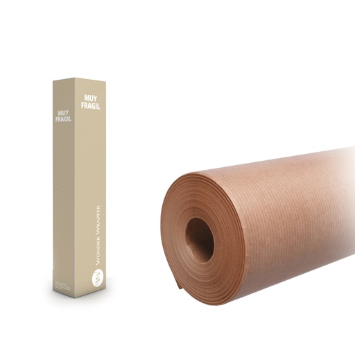 [3156051] Caja 6 rollos 1 x 50 m kraft natural verjurado