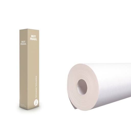 [3156091] Caja 10 rollos 1 x 25 m kraft blanco verjurado