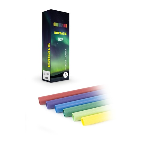 [3156901] Caja 48 rollos 1 x 3 m kraft colores surtido verjurado