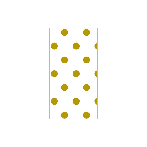 [3158041] Bobina 0.8 x 50 m 35 µm PP transparente punto oro