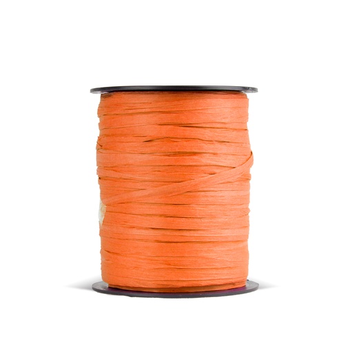 [3220009] Rollo rafia papel 3.5 cm x 100m naranja