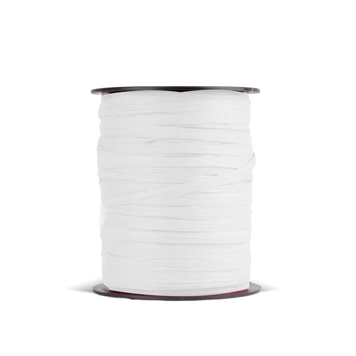 [3220010] Rollo rafia papel 3.5 cm x 100m blanca