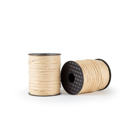 [3220014] Rollo rafia papel 3.5 cm x 100m natural