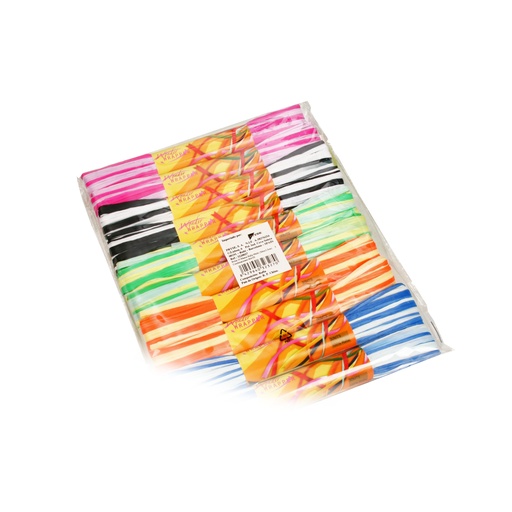 [3220027] Bolsa 10 manos 30 m x 3.5 cm rafia multicolor