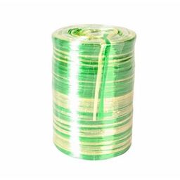 [3220033] 12 rollos rafia twister 125 x 2 m x 0.8 cm verde / amarillo