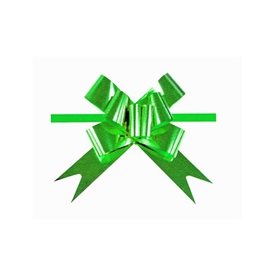 [3260002] Bolsa 20 lazos automáticos 32 mm verde metalizado