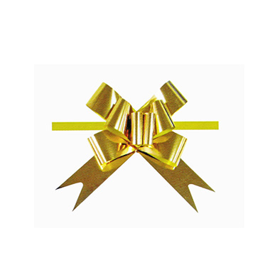 [3260007] Bolsa 20 lazos automáticos 32 mm oro metalizado