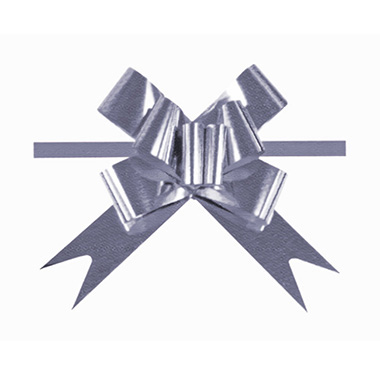 [3260033] Bolsa 20 lazos automáticos 50 mm plata metalizado