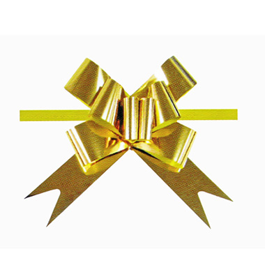 [3260037] Bolsa 20 lazos automáticos 50 mm oro metalizado