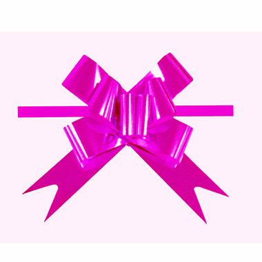 [3260039] Bolsa 20 lazos automáticos 50 mm rosa metalizado