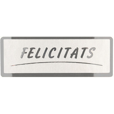 [3280005] Rollo 300 etiquetas stamping 50 x 18 plata felicitats