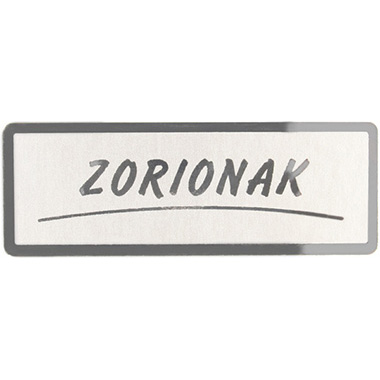 [3280006] Rollo 300 etiquetas stamping 50 x 18 plata zorionak