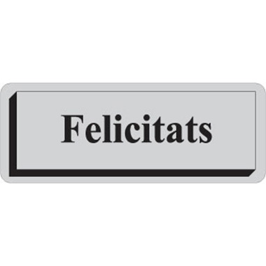 [3280015] Rollo 300 etiquetas tinta 40 x 15 plata felicitats