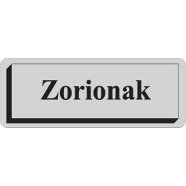 [3280016] Rollo 300 etiquetas tinta 40 x 15 plata zorionak