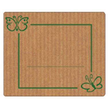 [3280048] Rollo 300 etiquetas tinta 60 x 50 kraft anónima mariposas