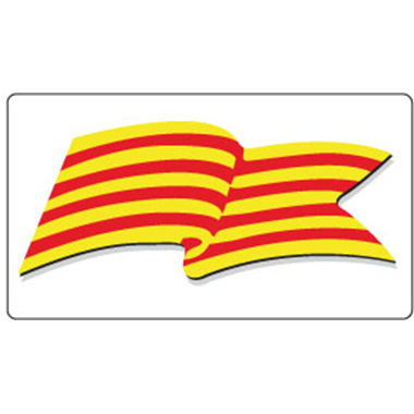 [3280051] Rollo 300 etiquetas tinta 45 x 25 bandera