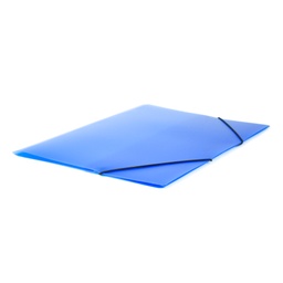 [4260001] Carpeta gomas 1 solapa 355 x 261 mm 5 µm azul translucido