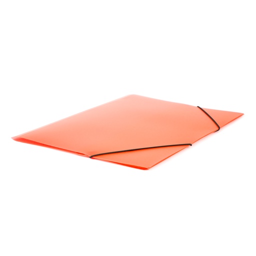 [4260004] Carpeta gomas 1 solapa 355 x 261 mm 5 µm naranja translucido