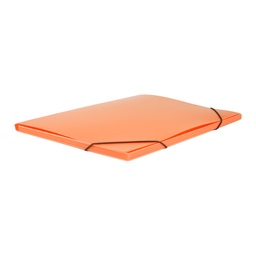 [4260054] Carpeta gomas 3 solapas con lomo 351 x 271 x 10 mm 8 µm naranja translucido