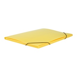 [4260055] Carpeta gomas 3 solapas con lomo 351 x 271 x 10 mm 8 µm amarillo translucido