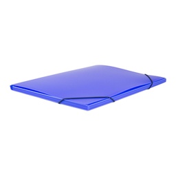 [4260067] Carpeta gomas 3 solapas con lomo 351 x 271 x 10 mm 8 µm azul opaco