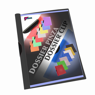 [4300001] Dossier clip A4 negro