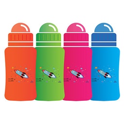 [4730050] Pack 4 botes agua 400ml bpa free M&amp;M in the space