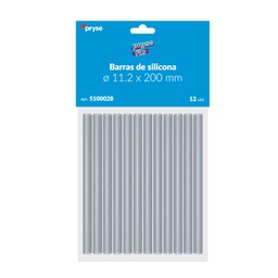 [5100028] Pack 12 barras silicona 11.2 x 200 mm transparente