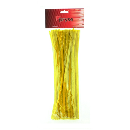 [5110017] Bolsa 25 chenillas 300 x 6 mm amarillas