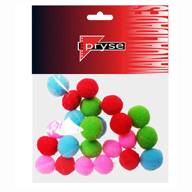 [5110034] Bolsa 50 pompon 40 mm ø colores surtidos
