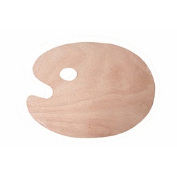 [6060001] Paleta madera 24 x 30 cm ovalada