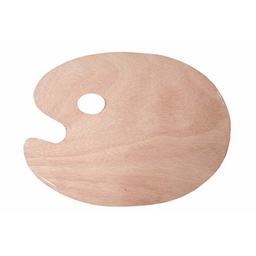 [6060002] Paleta madera 30 x 40 cm ovalada