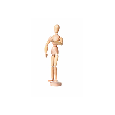 [6060090] Maniquí de madera (hombre) 30 cm