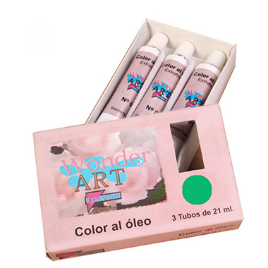 [6250047] Caja 3 tubos 21 ml óleo nº 47 verde permanente