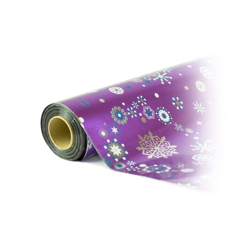 [3155543] Bobina 0.7 x 50 metros metalizada fondo lila