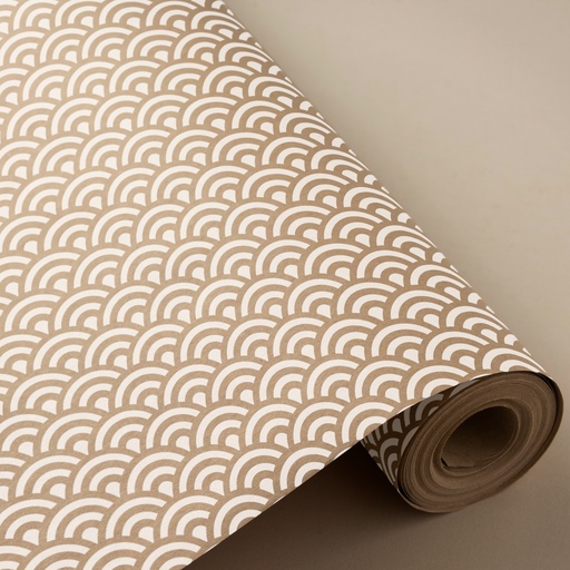 [3150293R] Bobina 62cm 4 kg 100% kraft reciclado ondas blanca