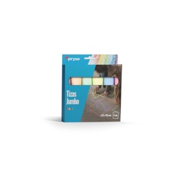 [2430066] Caja 6 tizas jumbo 25 x 105 mm colores