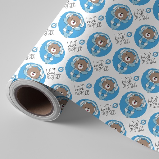 [3150122T] Bobina 31cm 2 kg infantil oso astronauta azul