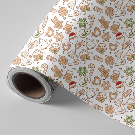 [3150242T] Bobina de 62 cm 4 kg Navidad galletas jengibre