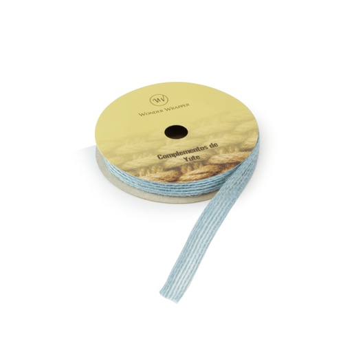 [3290052] Cinta de yute 10 mm x 3 m azul