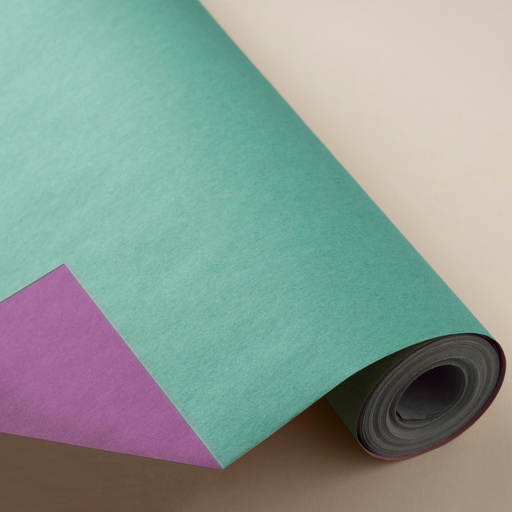 [3150236B] Bobina de 62 cm 4 kg kraft doble verde / lila