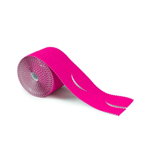 [5300109] Borde cartón ondulado fucsia neon 10 cm x (7.5 m x 2)