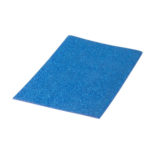 [5020302] Bolsa 10 láminas EVA purpurina biodegradable 40 x 60 cm azul