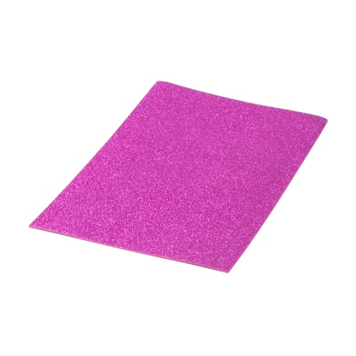 [5020316] Bolsa 10 láminas EVA purpurina biodegradable 40 x 60 cm fucsia