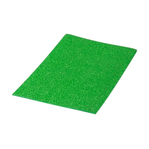 [5020318] Bolsa 10 láminas EVA purpurina biodegradable 40 x 60 cm verde
