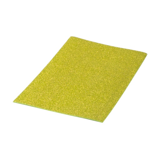 [5020325] Bolsa 10 láminas EVA purpurina biodegradable 40 x 60 cm oro